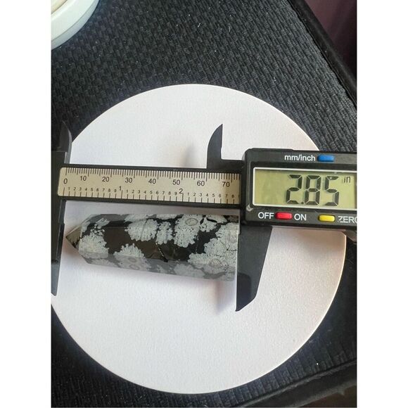 Snowflake Obsidian Crystal Tower (#5) - Picture 8 of 9
